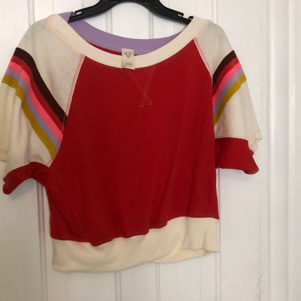 Free people cropped jersey tee
